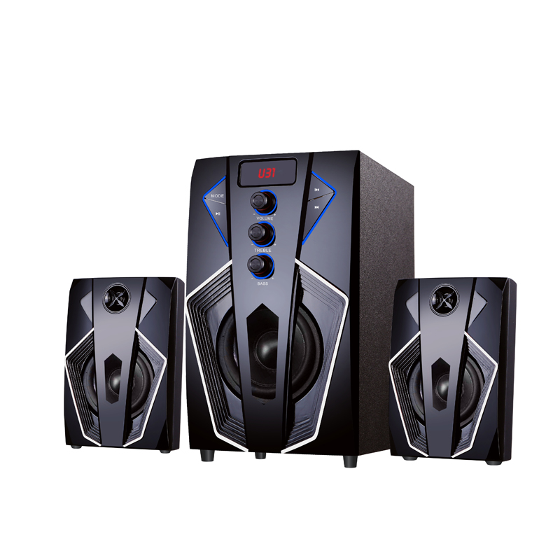 High-Power Bass 2.1 Multimedia Speaker System | Supports SKD/CKD Shipping for Logistics Flexibility | Global Export-Oriented Speaker Factory